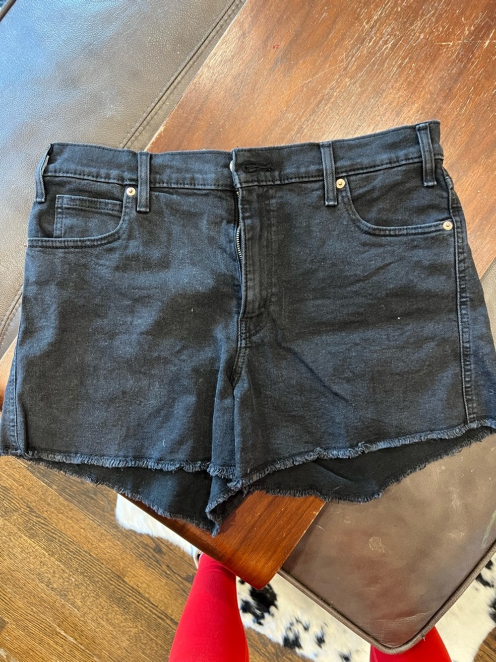 Black Women's Denim Cutoff Shorts